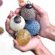 Set of 12 Glass Distressed Christmas Balls Ornamets For Tree Decoration